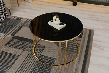 Zigonzi Home, C Orta Sehpa, Gold Metal