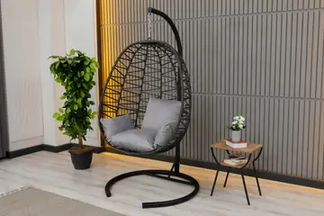 Zigonzi Home, Tek Kişilik Salıncak, Makrome, Antrasit 
